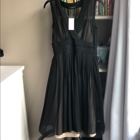 Banana Republic Dresses & Skirts - New Banana Republic black chiffon a neck dress